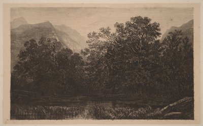 Mountain Pond by Alexandre Calame