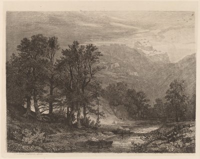Mountain Stream by Alexandre Calame