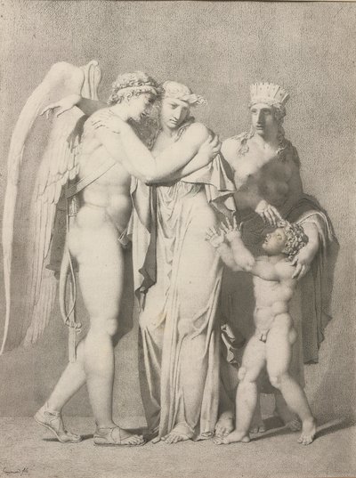 Cupid and Psyche by Alexandre Evariste Fragonard