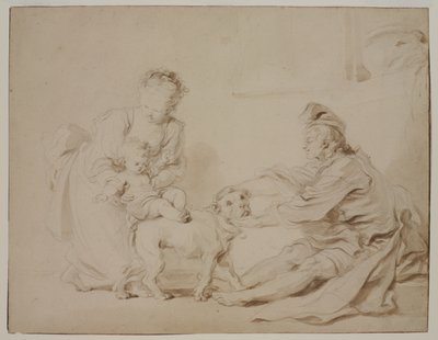 The First Riding Lesson (c.1778) by Alexandre Evariste Fragonard