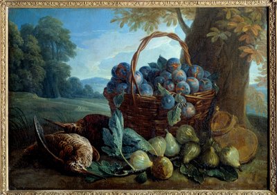 Plums, Figs and Beaks by Alexandre Francois Desportes