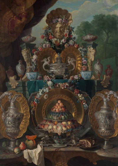 Still Life with Silver by Alexandre Francois Desportes