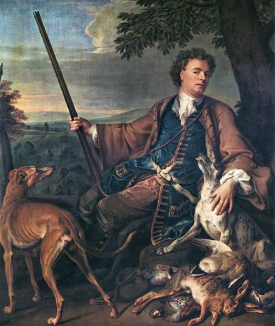 Self-portrait in Hunting Dress by Alexandre Francois Desportes