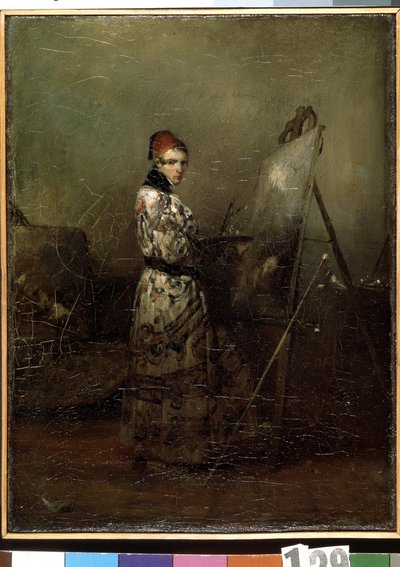 Self-portrait by Alexandre Gabriel Decamps
