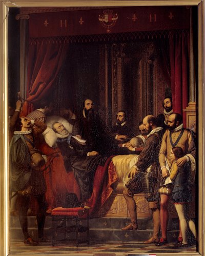 The Death of King Henry IV of France (1553-1610) by Alexandre Jean Baptiste Hesse