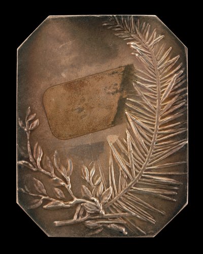 Intertwined Branches of Laurel and Evergreen (reverse) by Alexandre Louis Marie Charpentier
