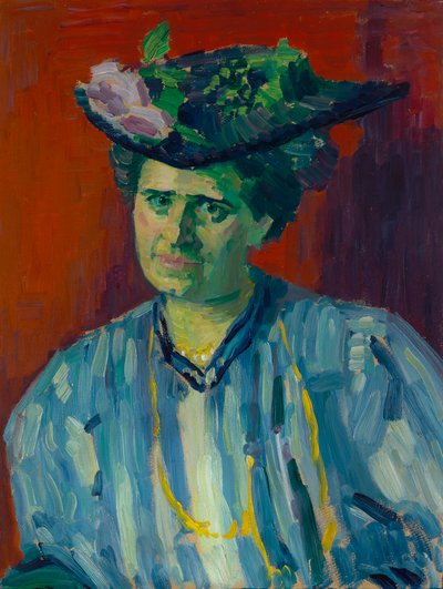 Portrait of Hedwig Kubin by Alexej von Jawlensky