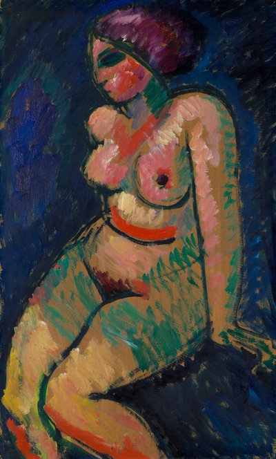 Seated Female Nude by Alexej von Jawlensky