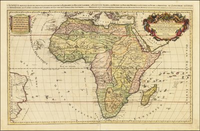 1692 Map of Africa by Alexis Hubert Jaillot