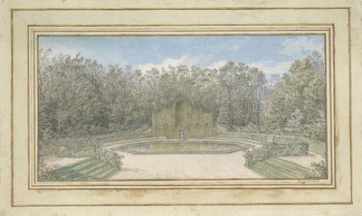 View of a Trellis Arbor in a Park by Alexis Nicolas Pérignon (le vieux)