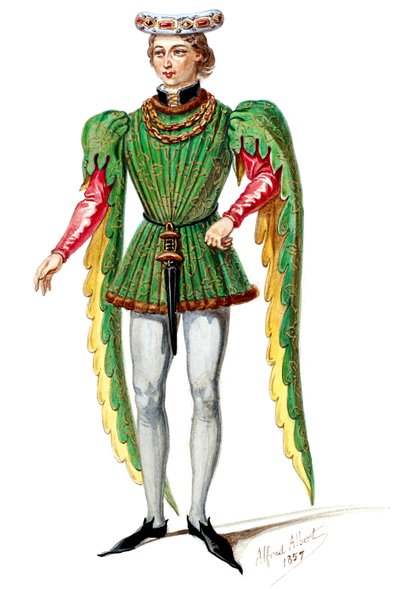 La Magicienne - Costume Designs by Alfred Albert - Seigneur, Men