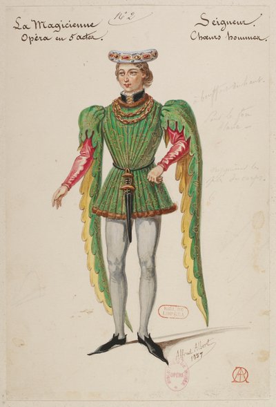 La Magicienne - Costume Designs by Alfred Albert - Seigneur, Men