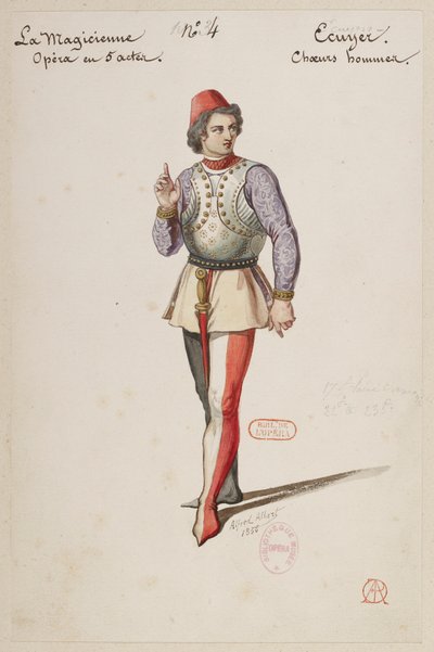 La Magicienne - Costume Designs by Alfred Albert - Squire, Men
