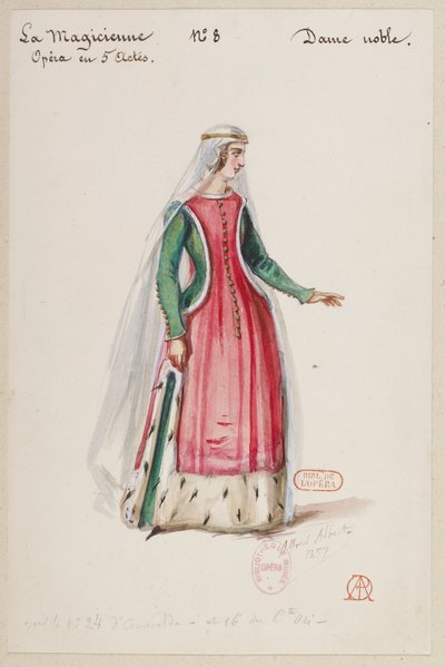 The Sorceress - Costume Designs - Noble Lady by Alfred Albert