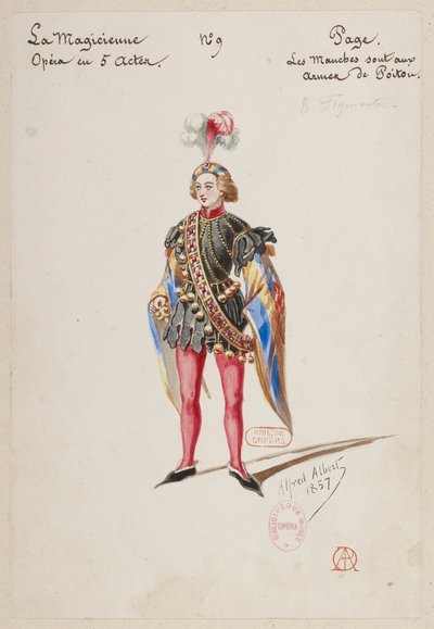 The Sorceress - Costume Designs - Page. Eight Extras by Alfred Albert