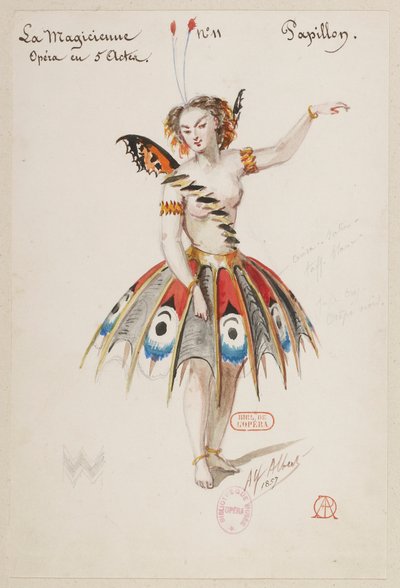 The Sorceress - Costume Designs - Butterfly by Alfred Albert