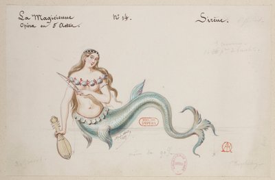 The Sorceress - Costume Designs - Mermaid by Alfred Albert