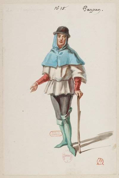 The Sorceress - Costume Designs - Peasant by Alfred Albert