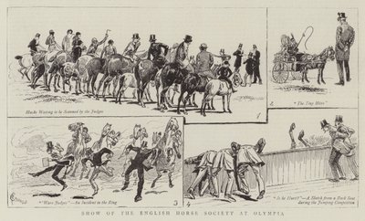 Show of the English Horse Society at Olympia by Alfred Chantrey Corbould