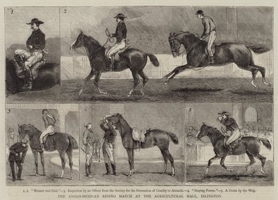 The Anglo-Mexican Riding Match at the Agricultural Hall, Islington by Alfred Chantrey Corbould
