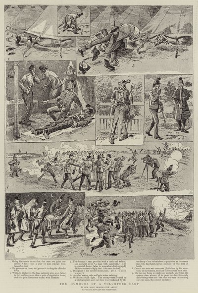 The Humours of a Volunteer Camp by Alfred Chantrey Corbould