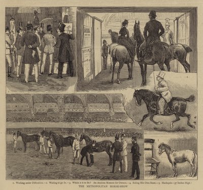 The Metropolitan Horse-Show by Alfred Chantrey Corbould
