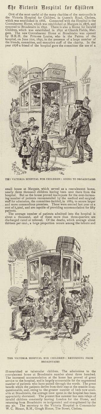 The Victoria Hospital for Children by Alfred Chantrey Corbould