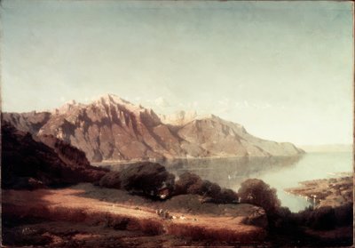 View of Lake Geneva by Alfred Chavannes
