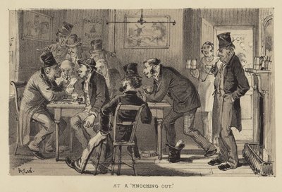 At a Knocking Out by Alfred Concanen