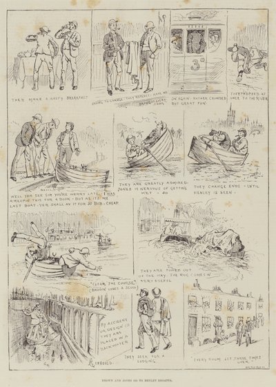 Brown and Jones Go to Henley Regatta by Alfred Courbould