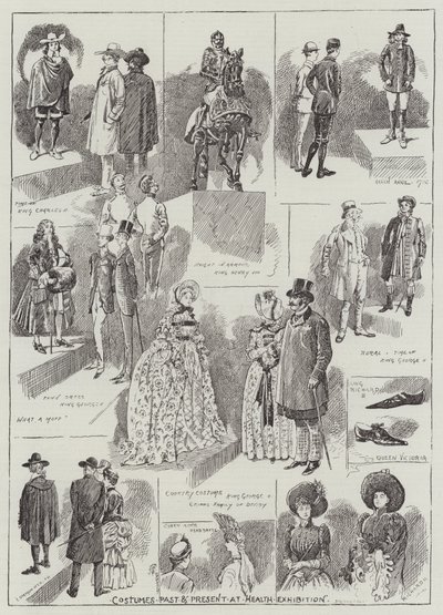 Costumes Past and Present at the Health Exhibition by Alfred Courbould