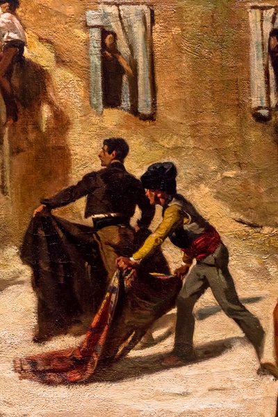 Fight of Novillos (Detail) by Alfred Dehodencq