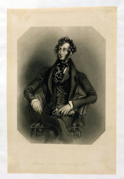 Edward Lytton Bulwer, engraved by H. Cook by Alfred Edward Chalon