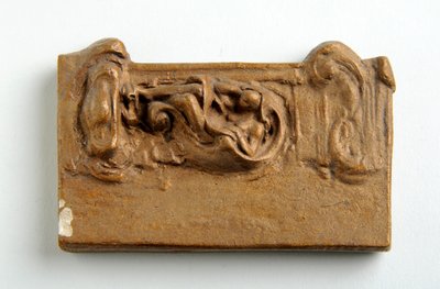Maquette for a Panel with a Seated Figure by Alfred Gilbert