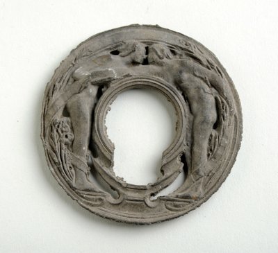 Maquette for a Pendant with an Arabesque Escutcheon (bronzed plaster) by Alfred Gilbert