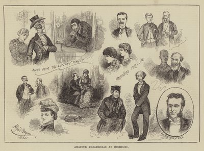 Amateur Theatricals at Highbury by Alfred Gish Bryan
