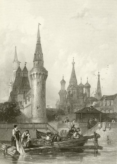 The Church of Vasili Blagennoi by Alfred Gomersal Vickers