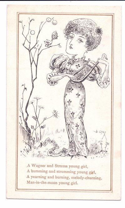Aesthetic Strumming a Lute, c.1881 by Alfred Gray