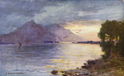 A Watery Sunset, Lough Leane, Killarney by Alfred Heaton Cooper