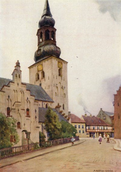 Denmark: Aalborg Cathedral, North Jutland by Alfred Heaton Cooper