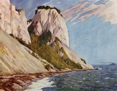Denmark: Isle of Moen, Moens Klint by Alfred Heaton Cooper