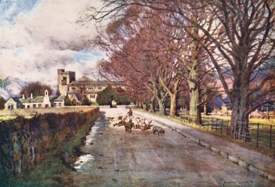 Lake District: Crosthwaite Church, Keswick by Alfred Heaton Cooper
