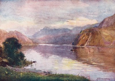 Lake District: Ennerdale Lake at Sunset by Alfred Heaton Cooper
