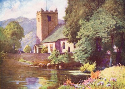 Lake District: Grasmere Church by Alfred Heaton Cooper