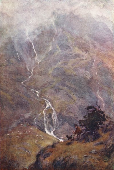 Lake District: The Shepherd, Yewdale, Coniston by Alfred Heaton Cooper