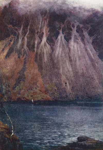 Lake District: Wastwater Screes by Alfred Heaton Cooper