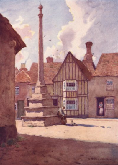 Lavenham Market Cross, Suffolk by Alfred Heaton Cooper