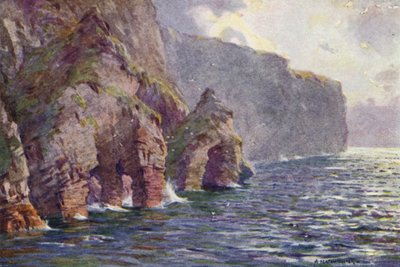 Menaun Cliffs, Achill Island by Alfred Heaton Cooper