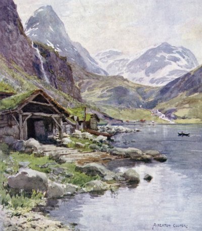 Meraak, Geiranger Fjord by Alfred Heaton Cooper