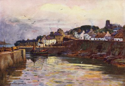 The Harbour, Roundstone, County Galway by Alfred Heaton Cooper